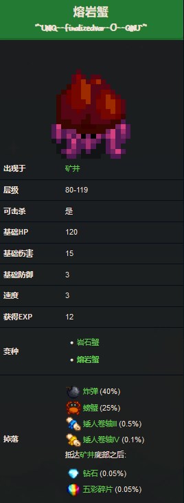 《星露谷物语》熔岩蟹怪物详细介绍