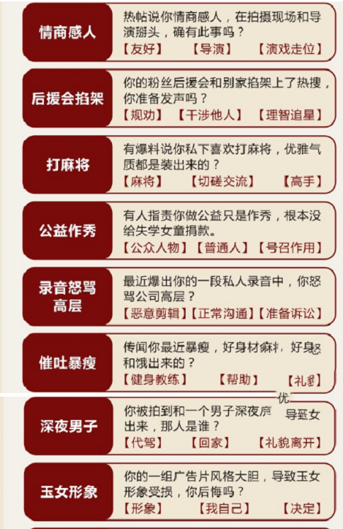 《绝对演绎》危机公关黑粉篇答案汇总
