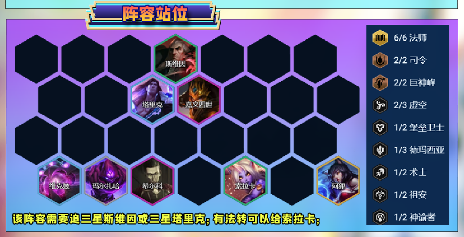 《金铲铲之战》恶魔耀光斯维因阵容玩法攻略