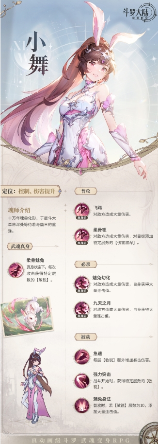 《斗罗大陆：逆转时空》小舞技能详细解析