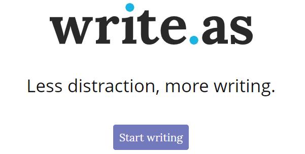 《write.as》2023最新网址分享