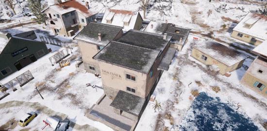 《绝地求生》雪地图那些房屋可以攀爬